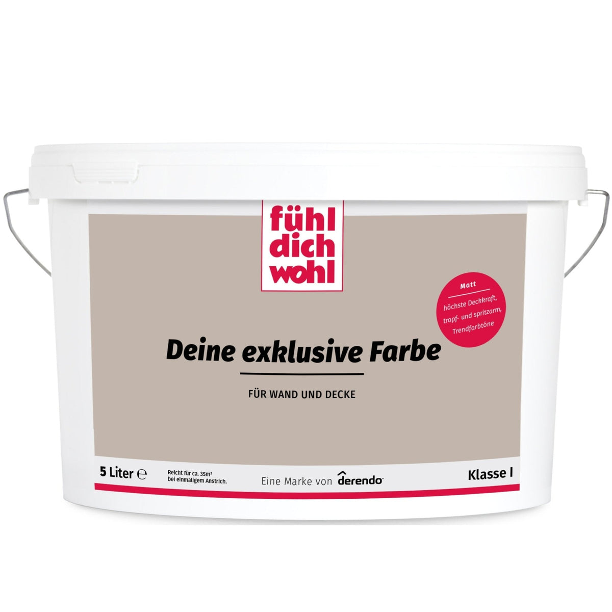 Fühl Dich Wohl Wandfarbe Cappuccino in 5 Liter – Produktbild von Derendo