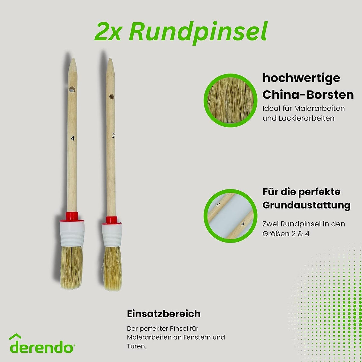 10 - teiliges Pinsel Set in – Produktbild von Derendo