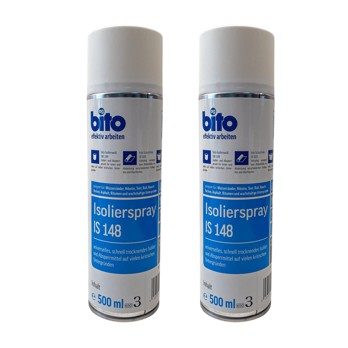 bito Isolierspray IS 148 Fleckenspray 500 ml in 2er Set (2x500ml) – Produktbild von Derendo