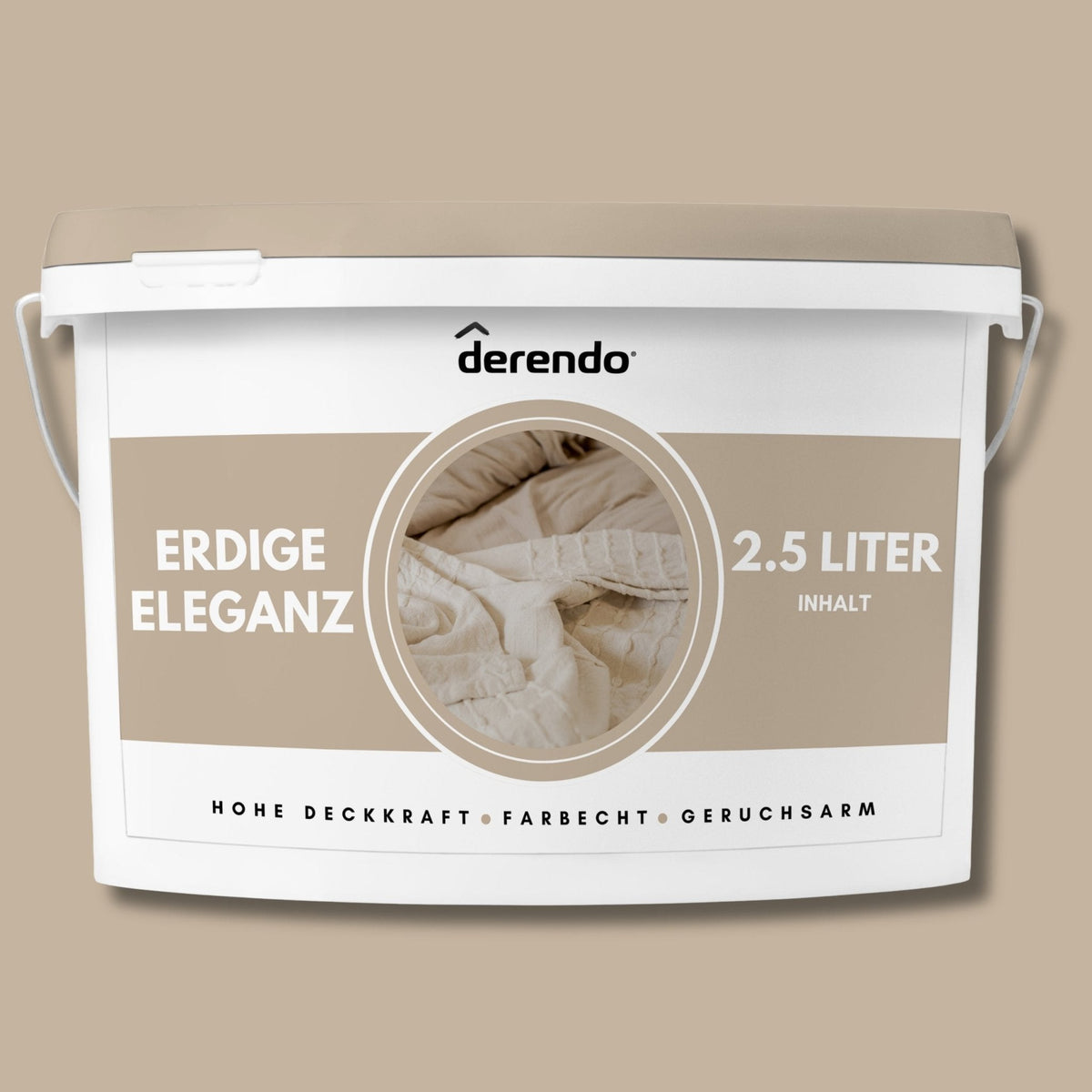 Derendo Exklusive Wandfarbe Erdige Eleganz in 2.5l – Produktbild von Derendo