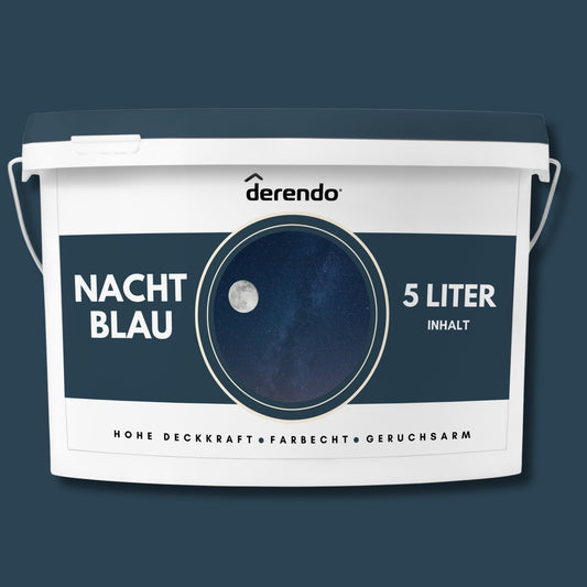 Derendo Exklusive Wandfarbe Nachtblau in 5l – Produktbild von Derendo