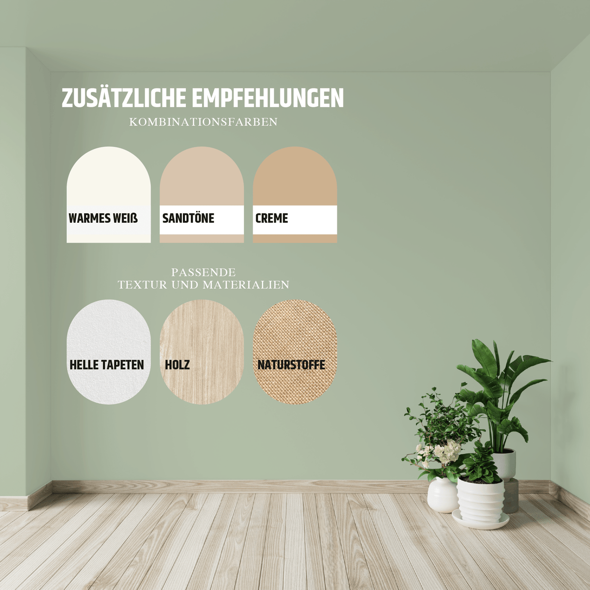 Derendo Exklusive Wandfarbe sanftes Salbei grün in 2.5l – Produktbild von Derendo