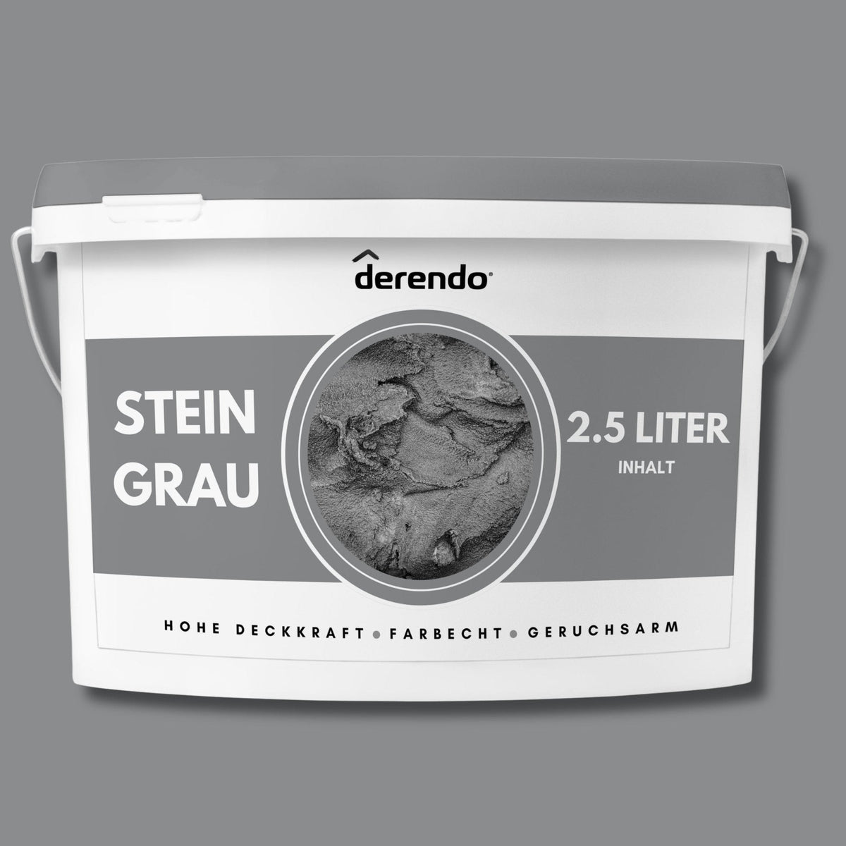 Derendo Exklusive Wandfarbe Steingrau in 5l – Produktbild von Derendo