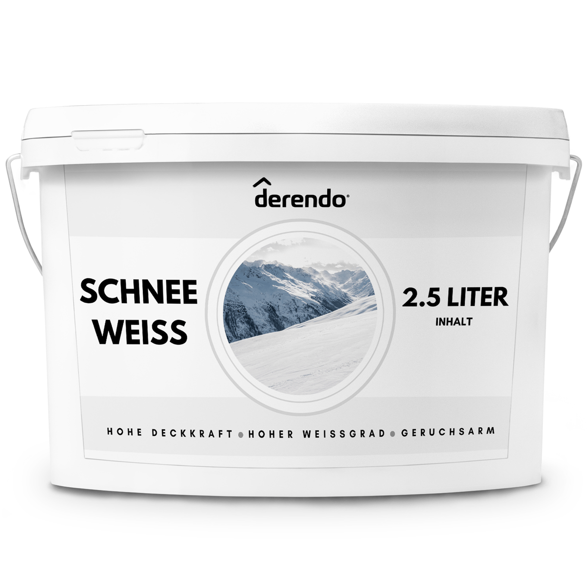Derendo Exklusive Wandfarbe Weiß in 2.5l – Produktbild von Derendo