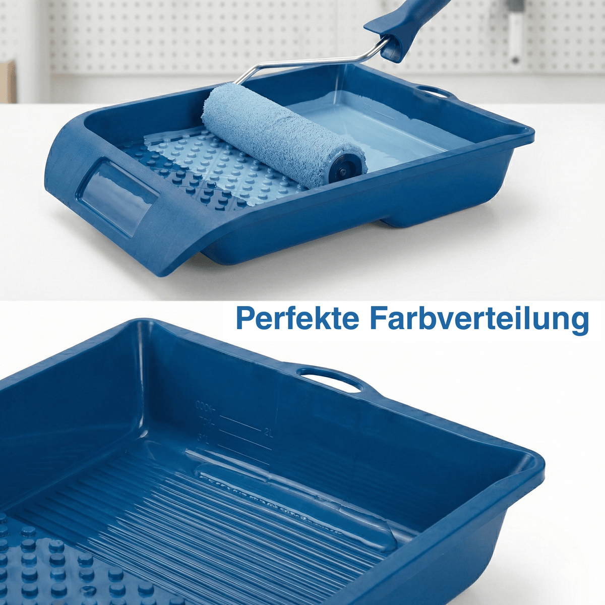 Derendo® Farbwanne – robuste Kunststoff - Farbwanne mit Maßskala für Farbe & Lack in – Produktbild von Derendo