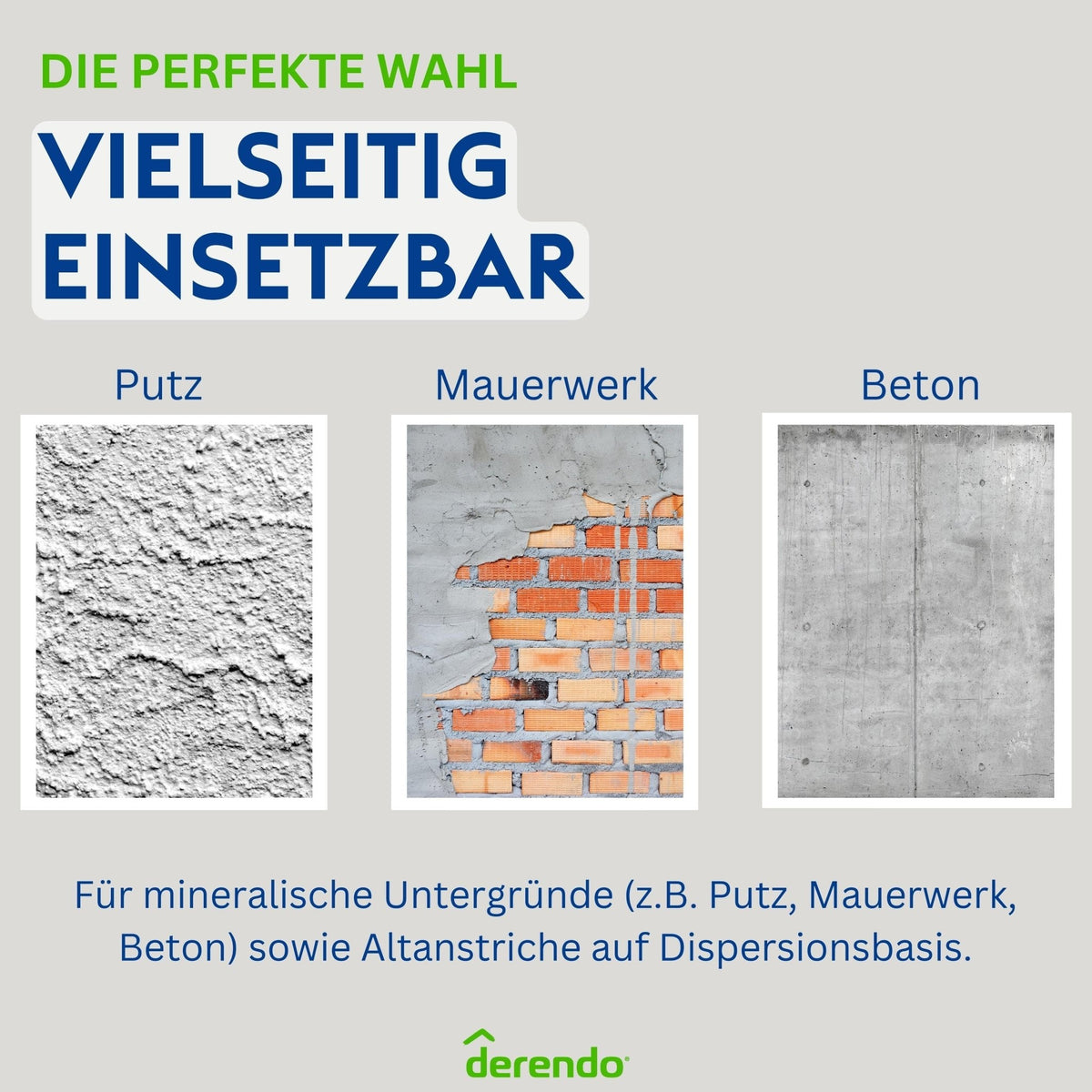Derendo Fassadenfarbe Aprikose mit EXTRA Wetterschutz in 2.5 Liter – Produktbild von Derendo