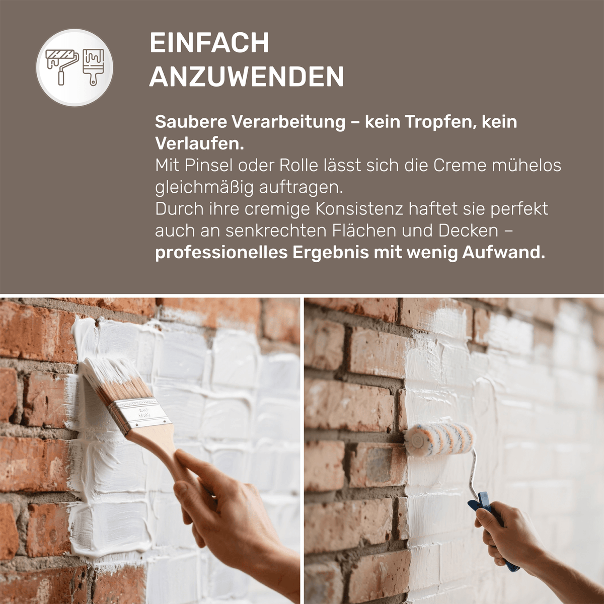 Derendo Fassadenschutzcreme Transparent – Farblose Imprägnierung für Ziegel, Klinker, Mauerwerk & Naturstein in 5l – Produktbild von Derendo