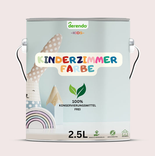 Derendo Kinderzimmer Wandfarbe - Lavendellila in 2.5 Liter – Produktbild von Derendo