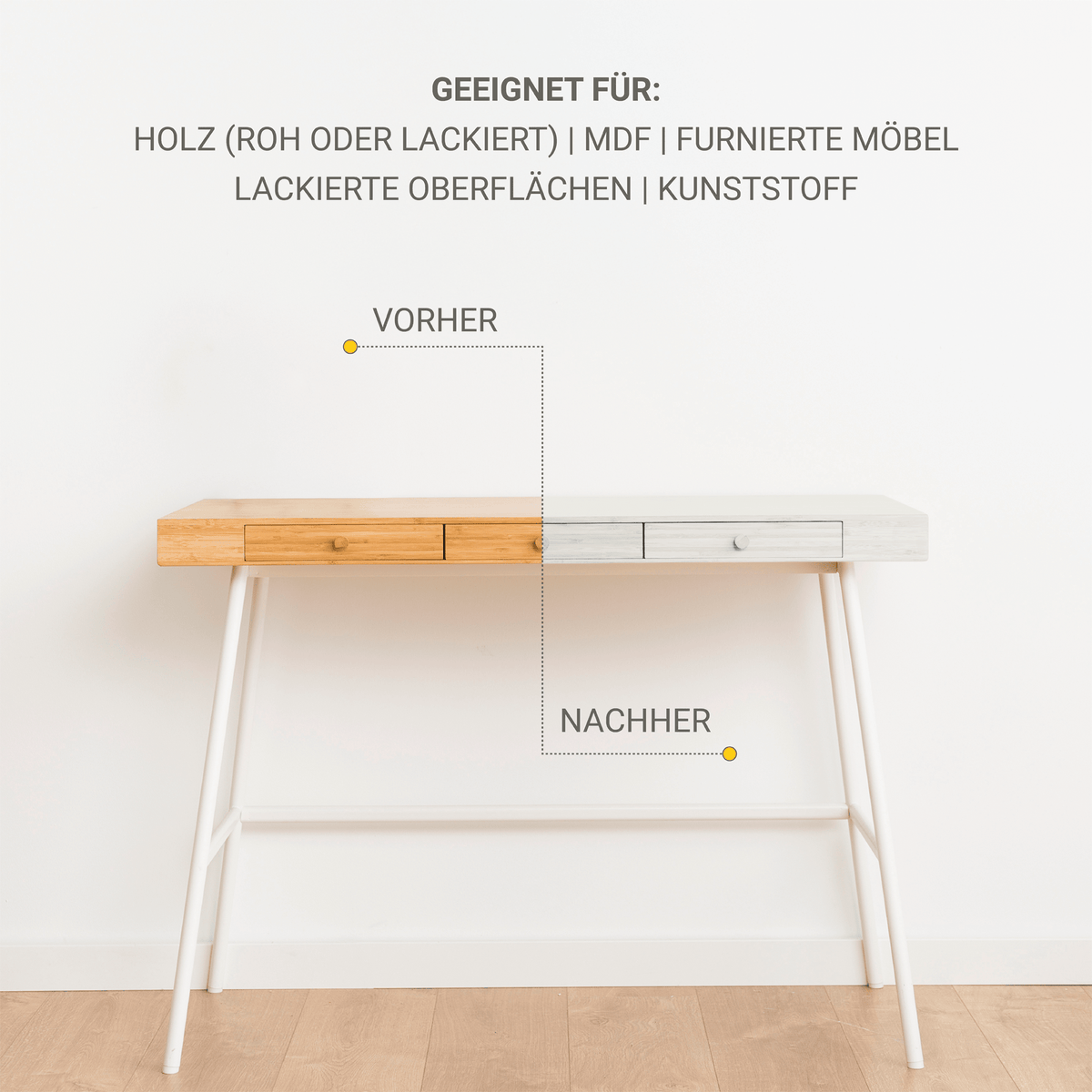 Derendo® Möbelfarbe Altweiss 750ml – Möbelfarbe ohne Schleifen in – Produktbild von Derendo
