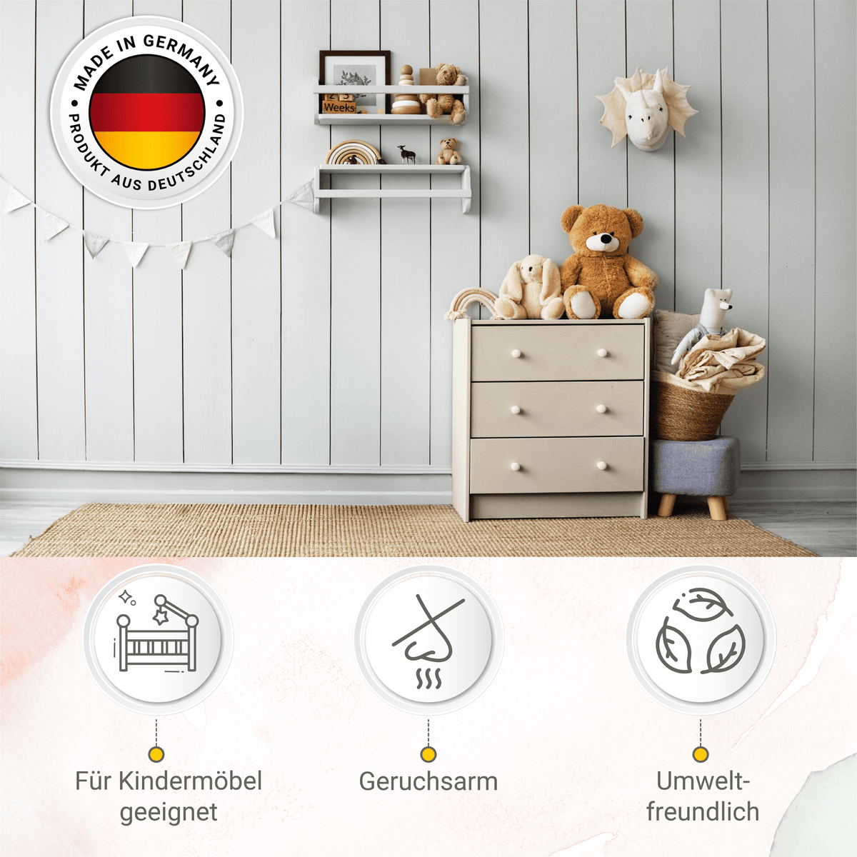 Derendo® Möbelfarbe Sandbeige 750ml – Möbelfarbe ohne Schleifen in – Produktbild von Derendo