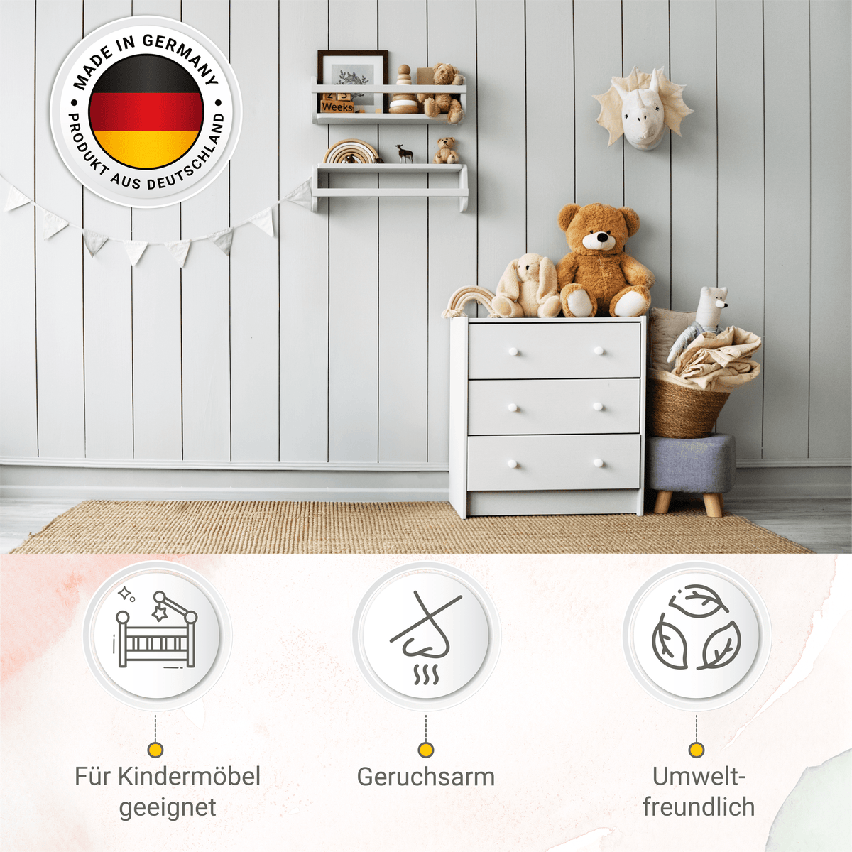 Derendo® Möbelfarbe Weiss 750ml – Möbelfarbe ohne Schleifen in – Produktbild von Derendo