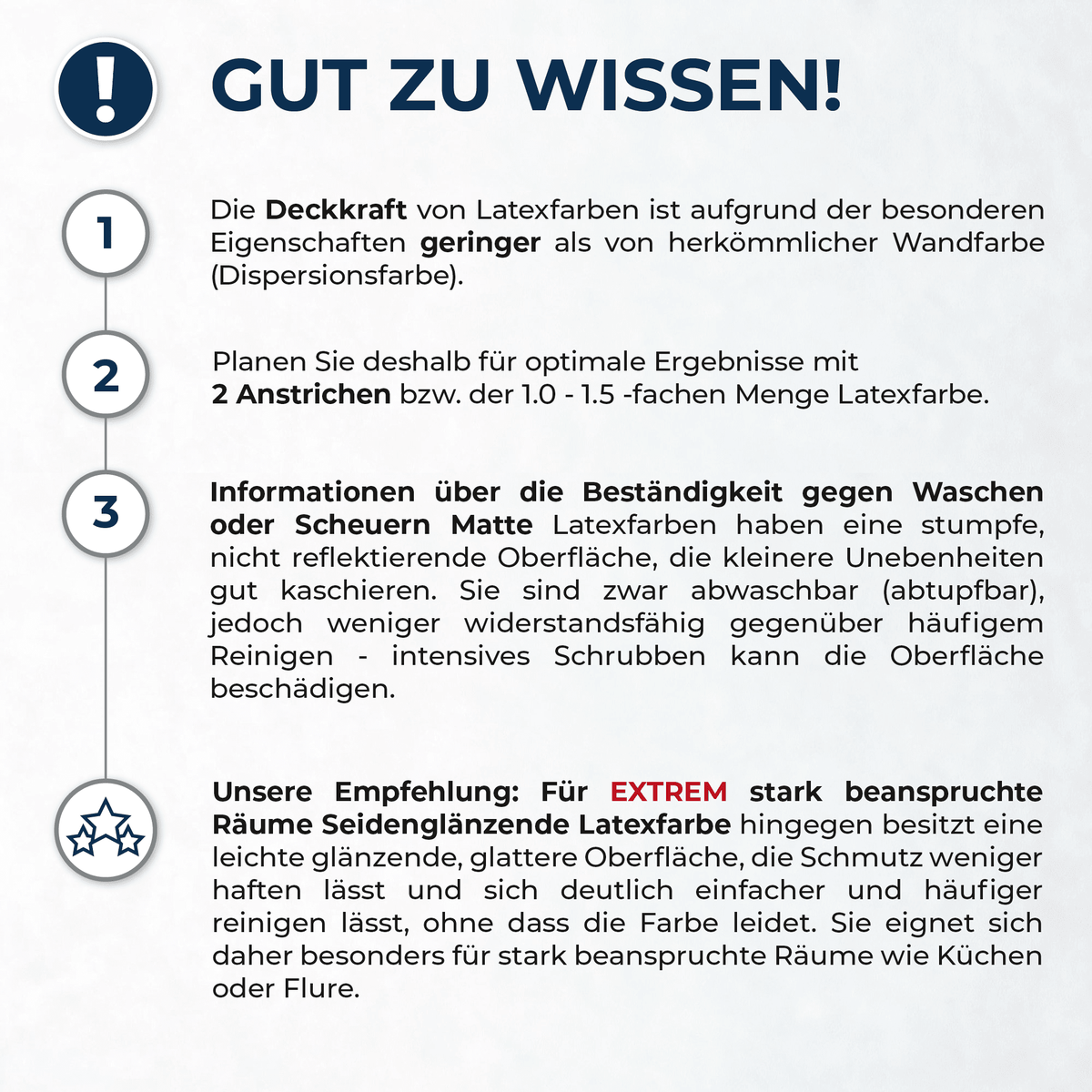 Derendo Wandfarbe Latexfarbe Asphaltgrau Matt abwaschbar in 10 Liter – Produktbild von Derendo