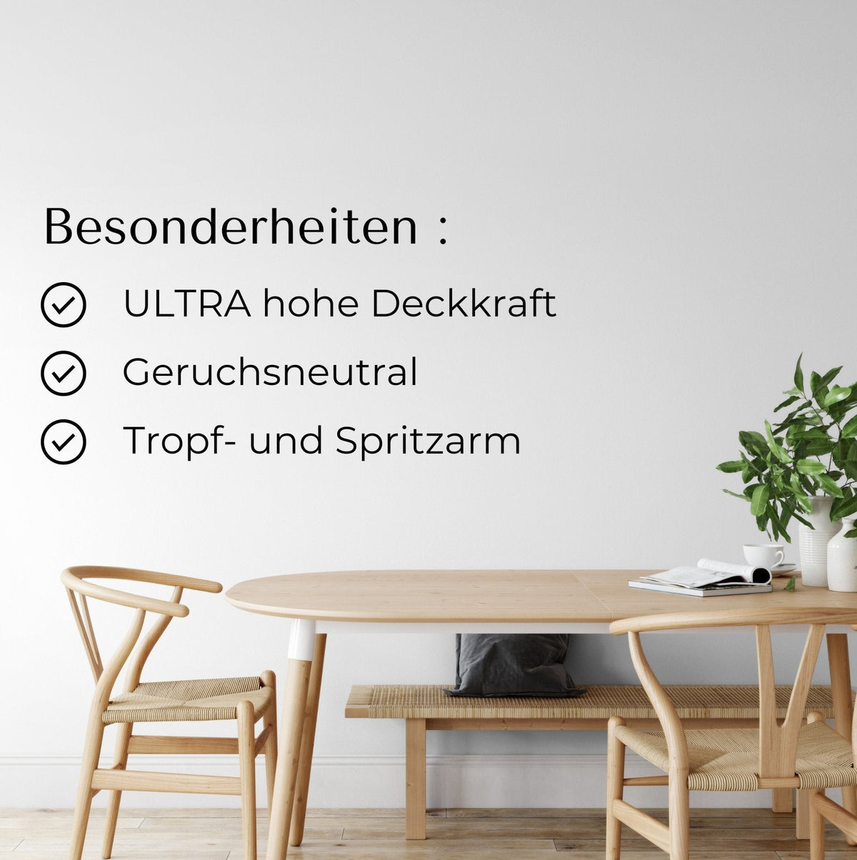 Derendo Wandfarbe Ultra Schneeweiss - mit Ultra Deckkraft in 10 Liter – Produktbild von Derendo