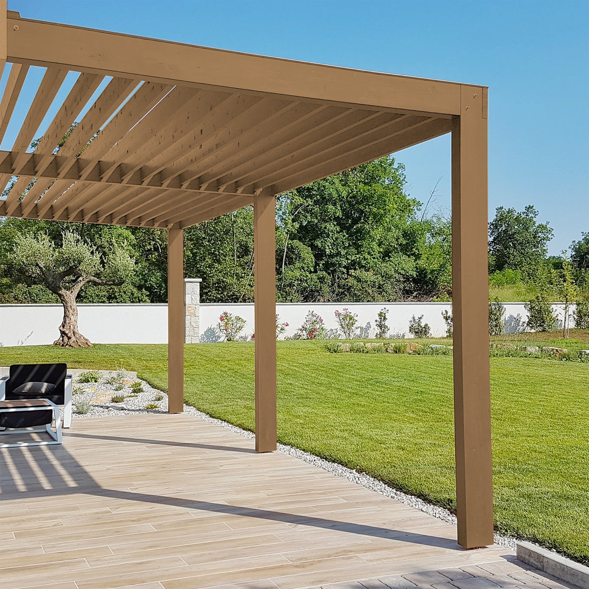 Derendo Wetterschutz Holzfarbe Braun Erdbraun in Erdbraun – Produktbild von Derendo