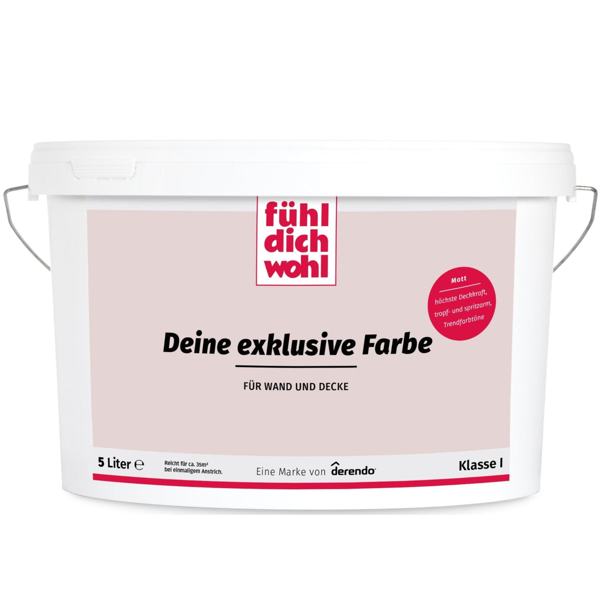 Fühl Dich Wohl Wandfarbe Beigerosa in 2.5 Liter – Produktbild von Derendo