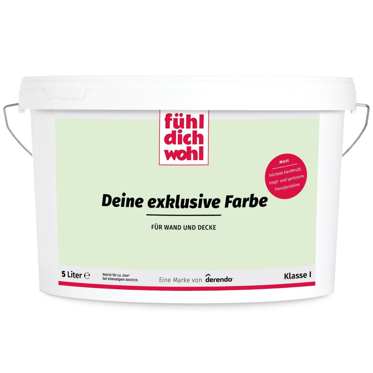 Fühl Dich Wohl Wandfarbe Eisgrün in 10 Liter – Produktbild von Derendo