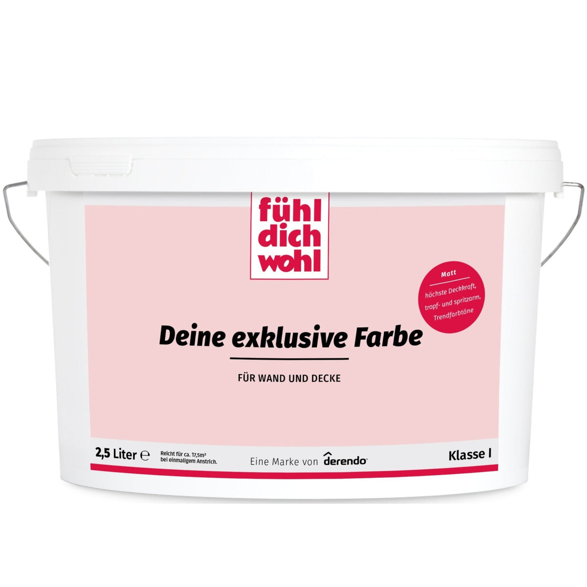 Fühl Dich Wohl Wandfarbe Flamingo in 2.5 Liter – Produktbild von Derendo