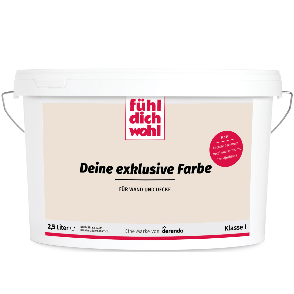 Fühl Dich Wohl Wandfarbe Pearlbeige in 10 Liter – Produktbild von Derendo