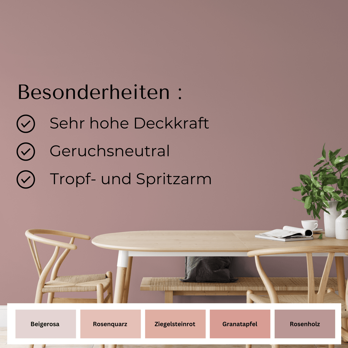 Fühl Dich Wohl Wandfarbe Rosenholz in 10 Liter – Produktbild von Derendo
