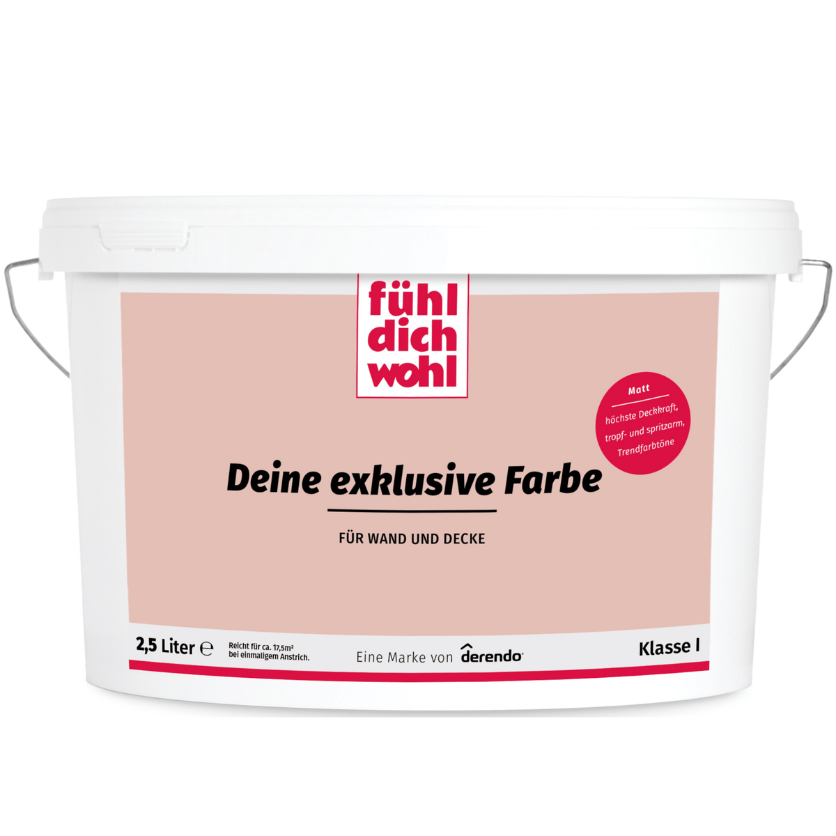 Fühl Dich Wohl Wandfarbe Rosenquarz in 10 Liter – Produktbild von Derendo