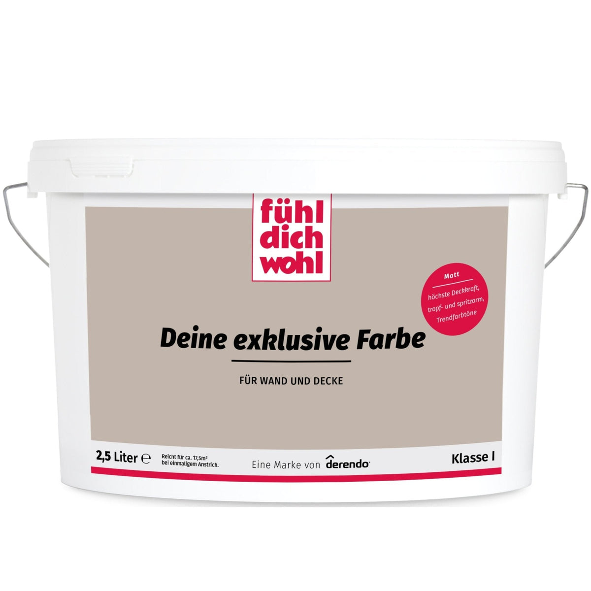 Fühl Dich Wohl Wandfarbe Cappuccino in 2.5 Liter – Produktbild von Derendo