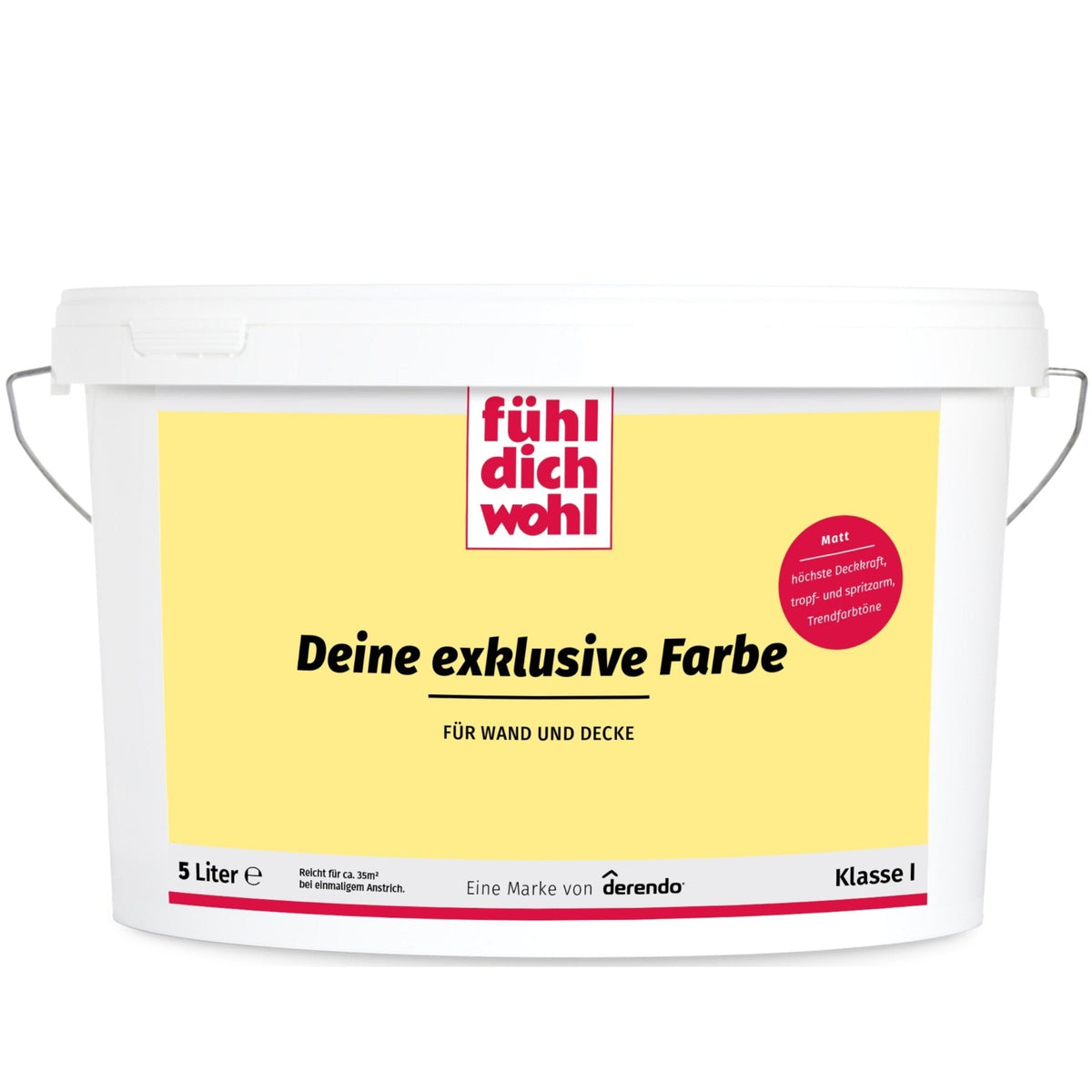 Fühl Dich Wohl Wandfarbe Cremegelb - 4251604911995 - Derendo