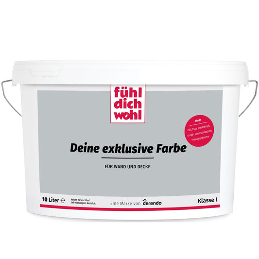 FÜHL DICH WOHL Wandfarbe Elefantengrau in 10 Liter – Produktbild von Derendo