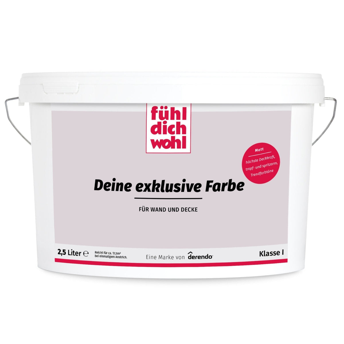 Fühl Dich Wohl Wandfarbe Flieder in 2.5 Liter – Produktbild von Derendo