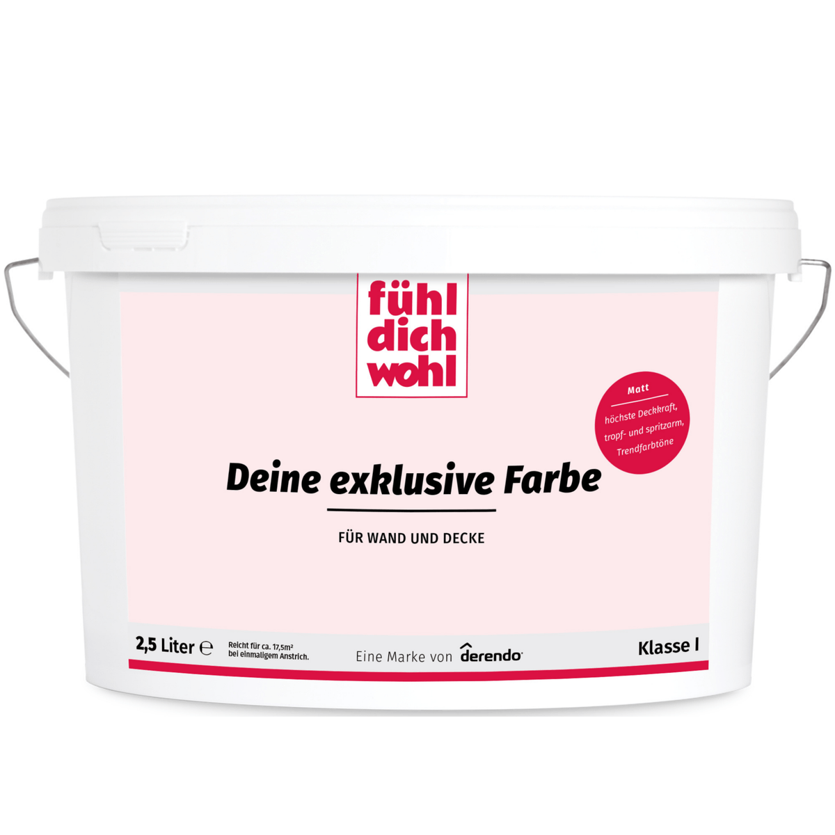 Fühl Dich Wohl Wandfarbe Japanrosa in 2.5 Liter – Produktbild von Derendo