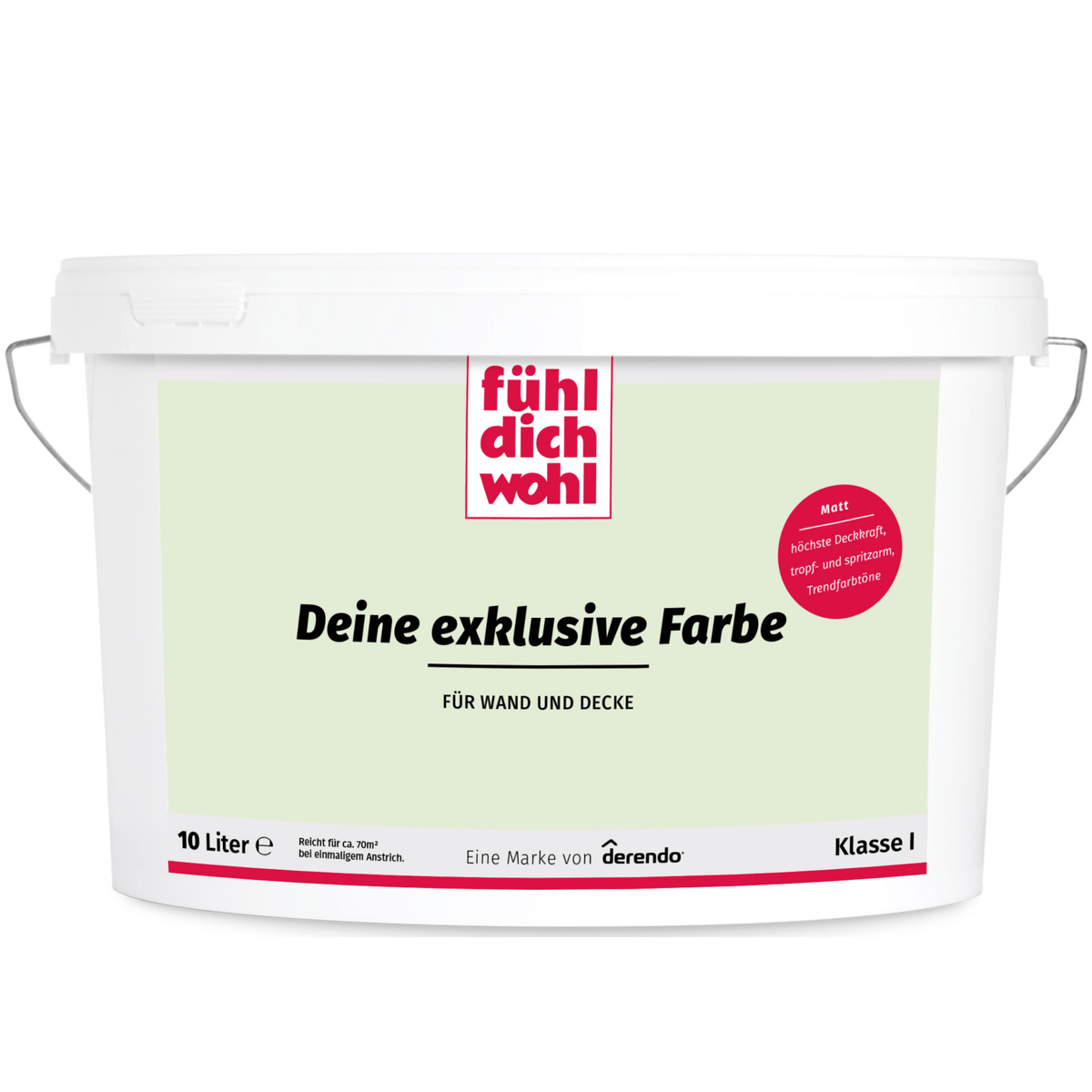 Fühl Dich Wohl Wandfarbe Pastellgrün in 10 Liter – Produktbild von Derendo