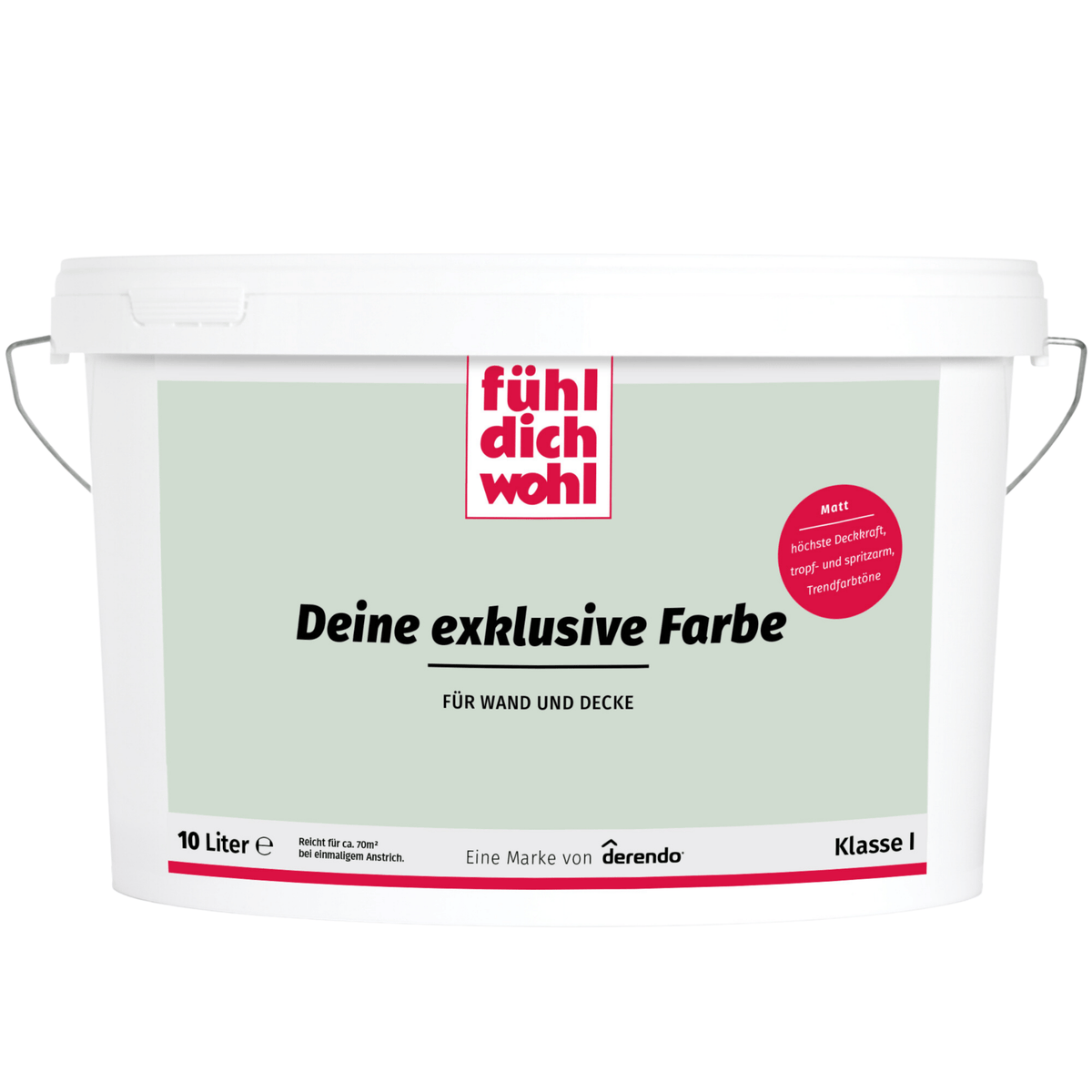 Fühl Dich Wohl Wandfarbe Salbeigrün in 10 Liter – Produktbild von Derendo